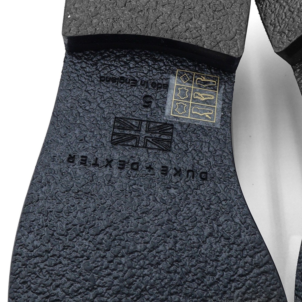 NWT DUKE + DEXTER Women's US 7/UK 5 Olive Green White Leather Penny Loafer Shoes - Picture 10 of 11